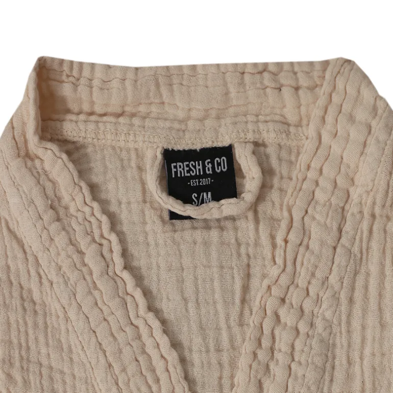Badjas Mousseline Katoen - Beige
