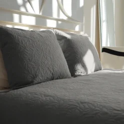 Bedsprei Flowers - Zilver