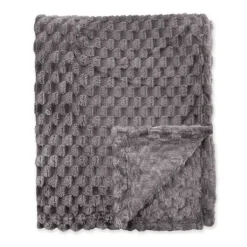 Bedsprei Fluffy Dots - Antraciet