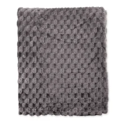 Bedsprei Fluffy Dots - Antraciet