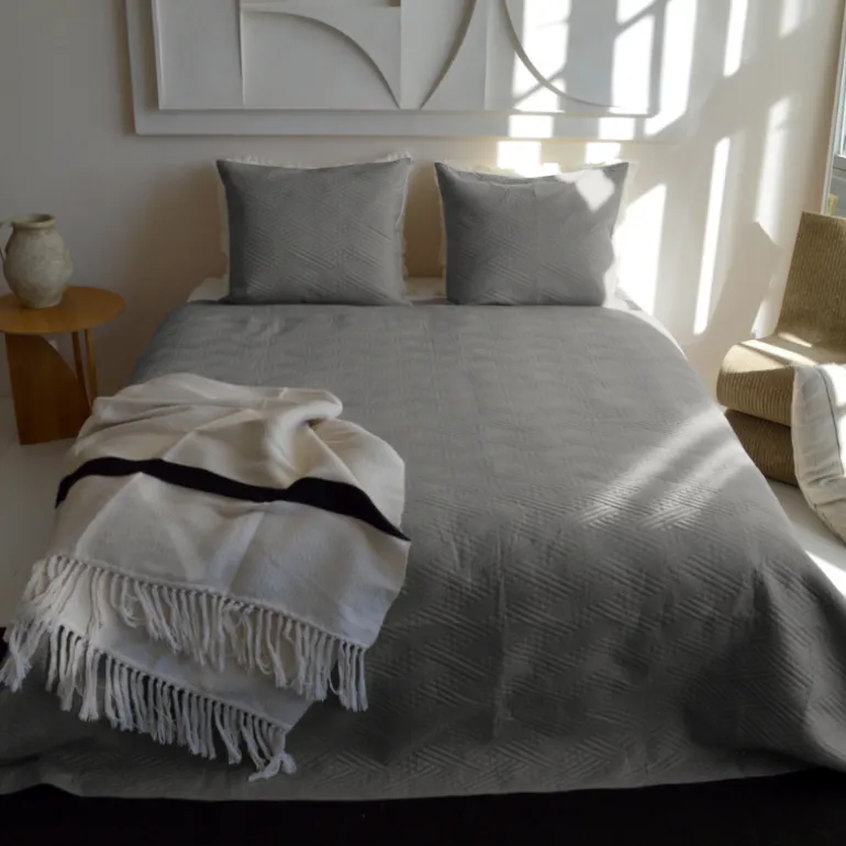 Bedsprei Layers - Zilver