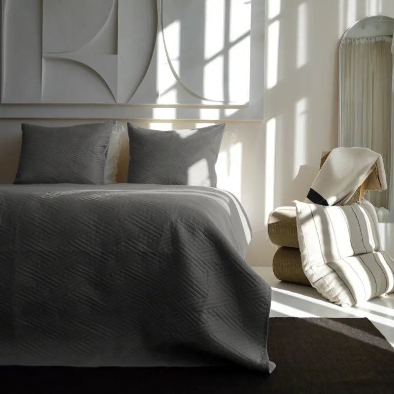 Bedsprei Layers - Zilver