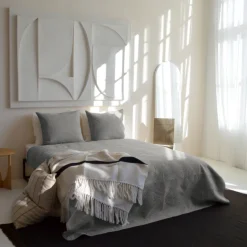 Bedsprei Layers - Zilver