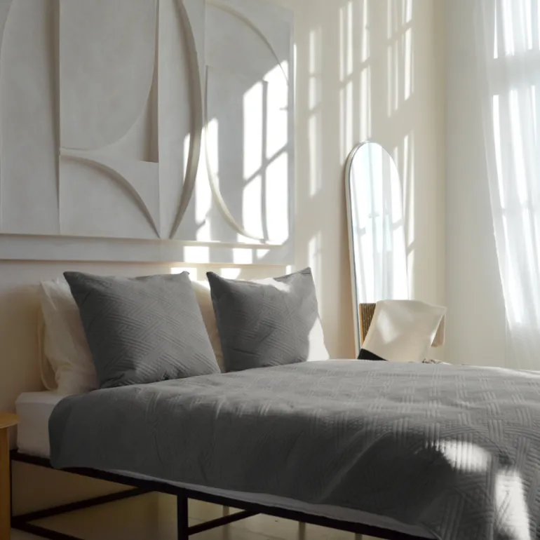 Bedsprei Layers - Zilver