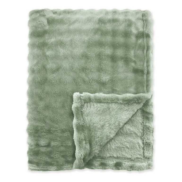 Bedsprei Ribbed Comfort -Olijfgroen