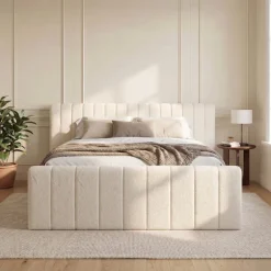 Boxspring Amour Rituals - Teddy - Crème