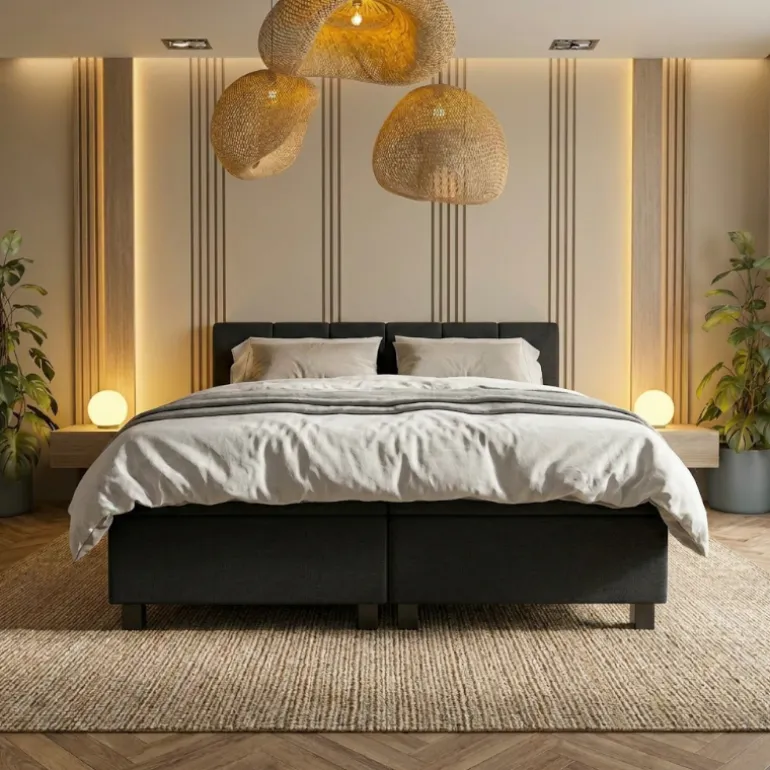 Boxspring Hotel Suite - Wide - Zwart