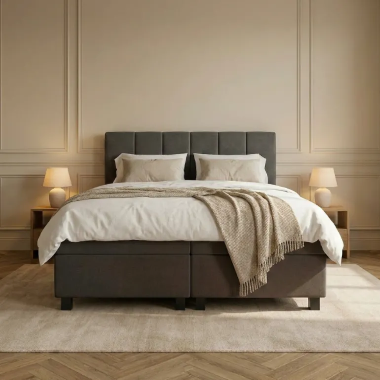 Boxspring Hotel - Wide - Antraciet