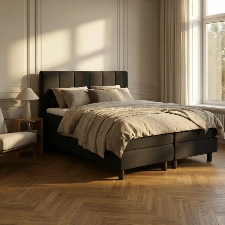 Boxspring Hotel - Wide - Zwart