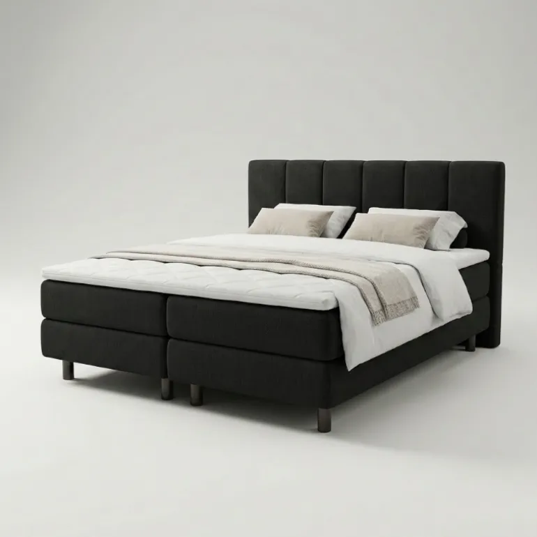 Boxspring Hotel - Wide - Zwart