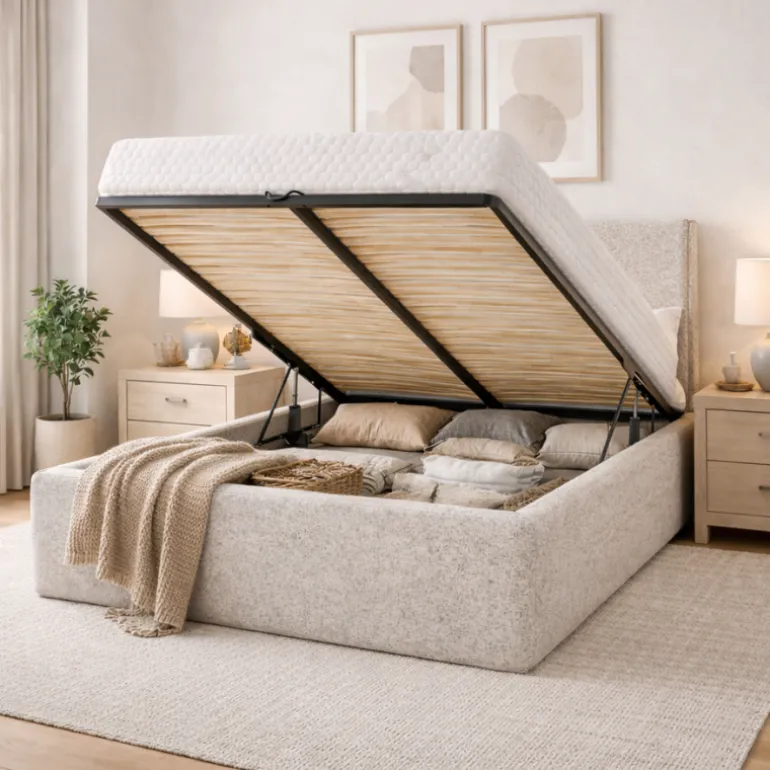 Boxspring met elektrische Opbergruimte - Porto