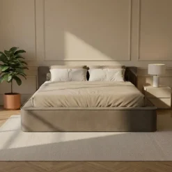 Boxspring met Opbergruimte Amour Tranquility - Taupe