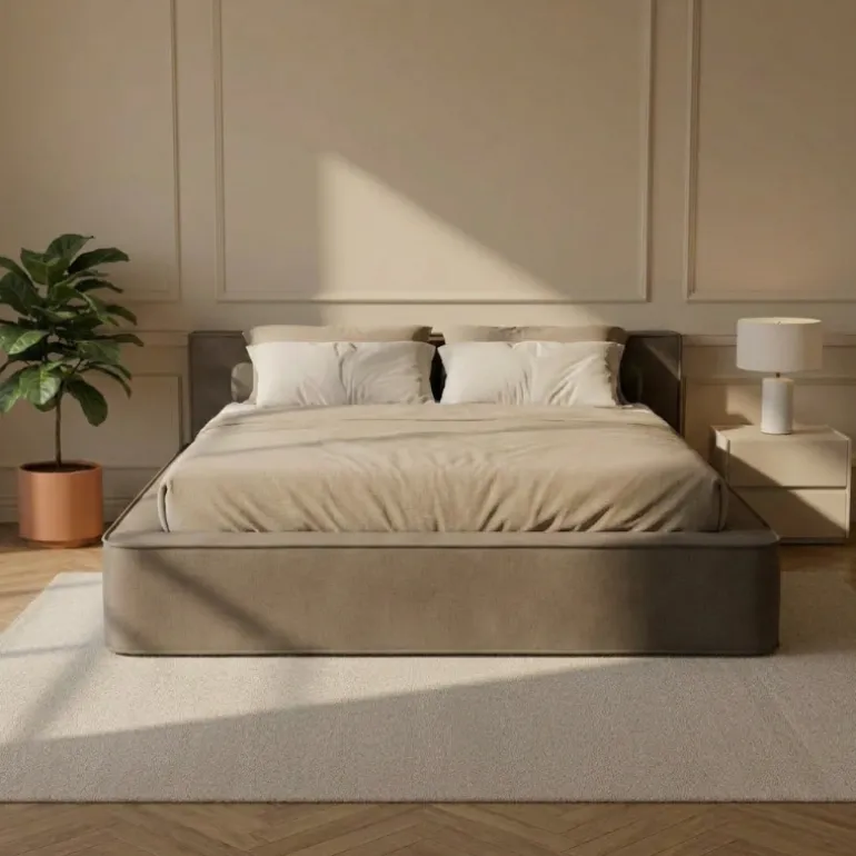 Boxspring met Opbergruimte Amour Tranquility - Taupe