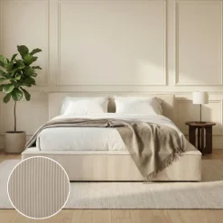Boxspring met Opbergruimte Amour Cosy - Crème