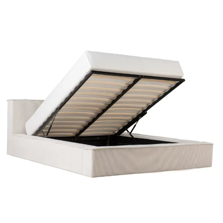 Boxspring met Opbergruimte Amour Cosy - Crème
