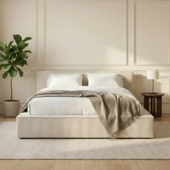 Boxspring met Opbergruimte Amour Cosy - Crème