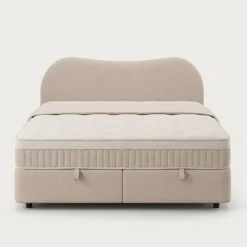 Boxspring met Opbergruimte - Arcus - Beige