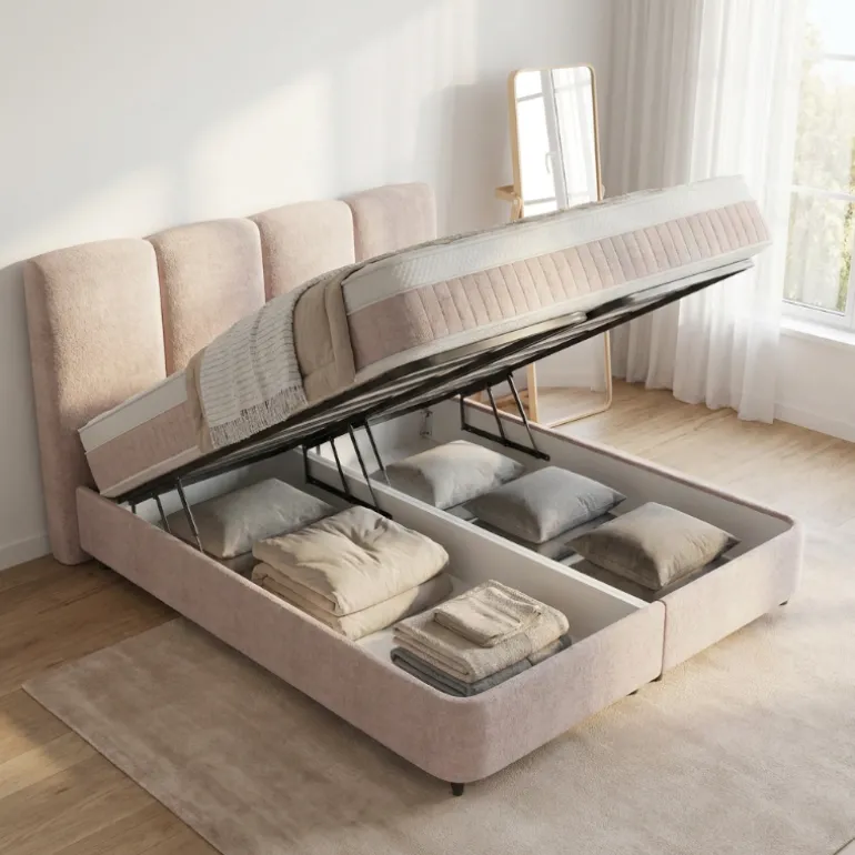 Boxspring met Opbergruimte - Allure - Taupe