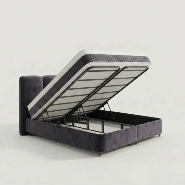 Boxspring met Opbergruimte - Allure - Antraciet
