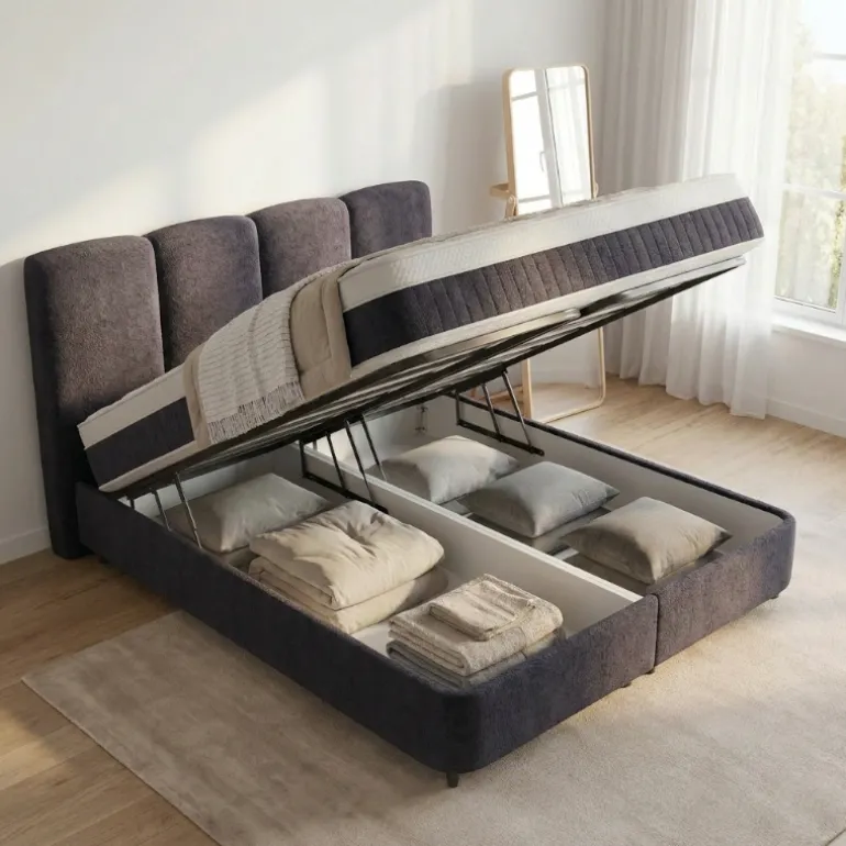 Boxspring met Opbergruimte - Allure - Antraciet