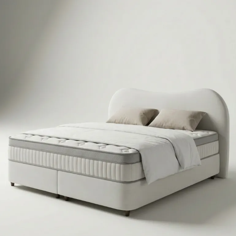 Boxspring met Opbergruimte - Arcus - Off-White