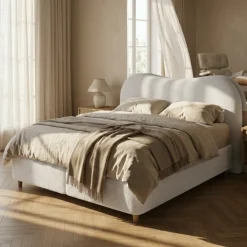 Boxspring met Opbergruimte - Arcus - Off-White