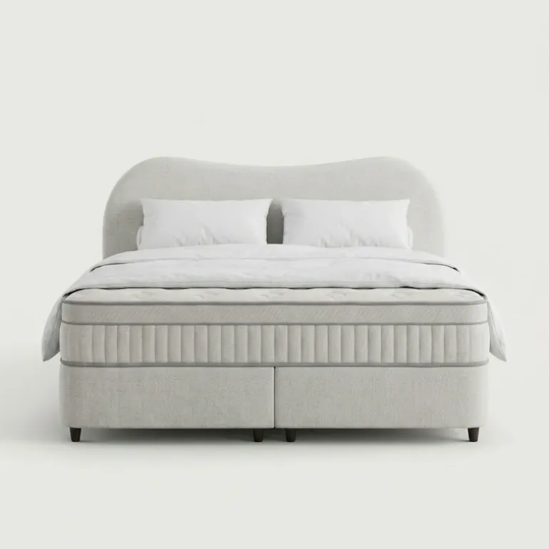 Boxspring met Opbergruimte - Arcus - Off-White