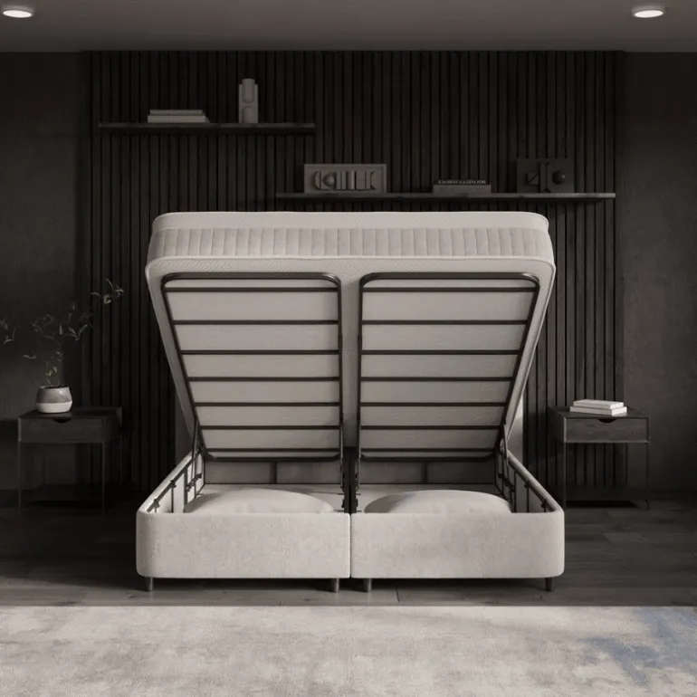 Boxspring met Opbergruimte - Essence - Beige
