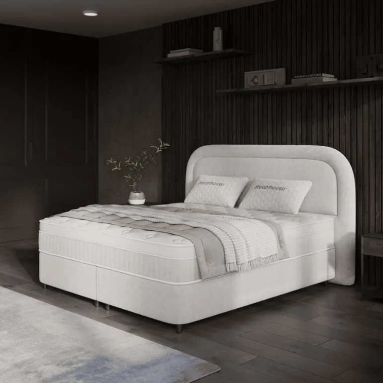 Boxspring met Opbergruimte - Essence - Off-White