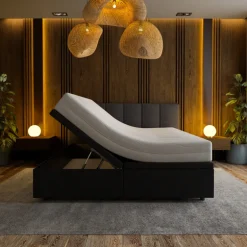 Boxspring met Opbergruimte Hotel Royal - Zwart