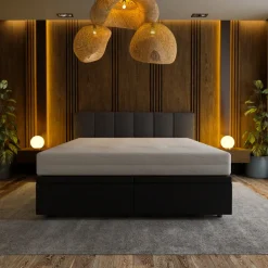 Boxspring met Opbergruimte Hotel Royal - Zwart
