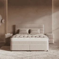Boxspring met Opbergruimte - Horizon - Beige