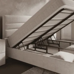 Boxspring met Opbergruimte - Horizon - Off-White