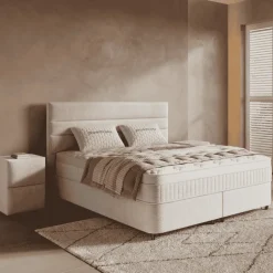 Boxspring met Opbergruimte - Horizon - Off-White