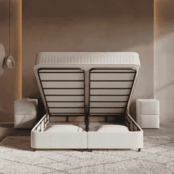 Boxspring met Opbergruimte - Horizon - Off-White