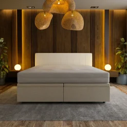 Boxspring met Opbergruimte Hotel Prestige - Beige