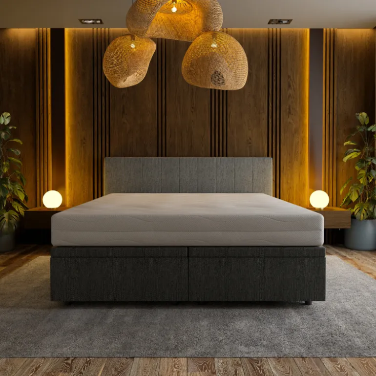Boxspring met Opbergruimte Hotel Prestige - Antraciet