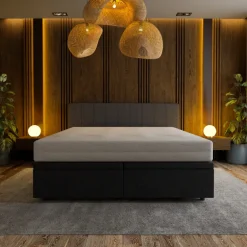 Boxspring met Opbergruimte Hotel Prestige - Zwart