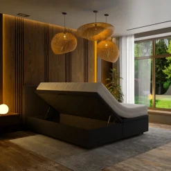 Boxspring met Opbergruimte Hotel Prestige - Zwart