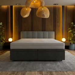Boxspring met Opbergruimte Hotel Royal - Antraciet