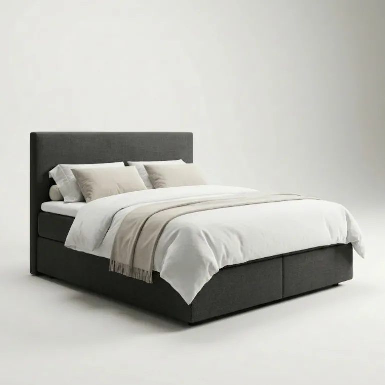 Boxspring met Opbergruimte Hotel Essence - Antraciet