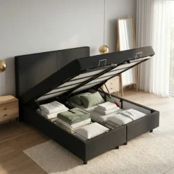 Boxspring met Opbergruimte Julia - Zwart