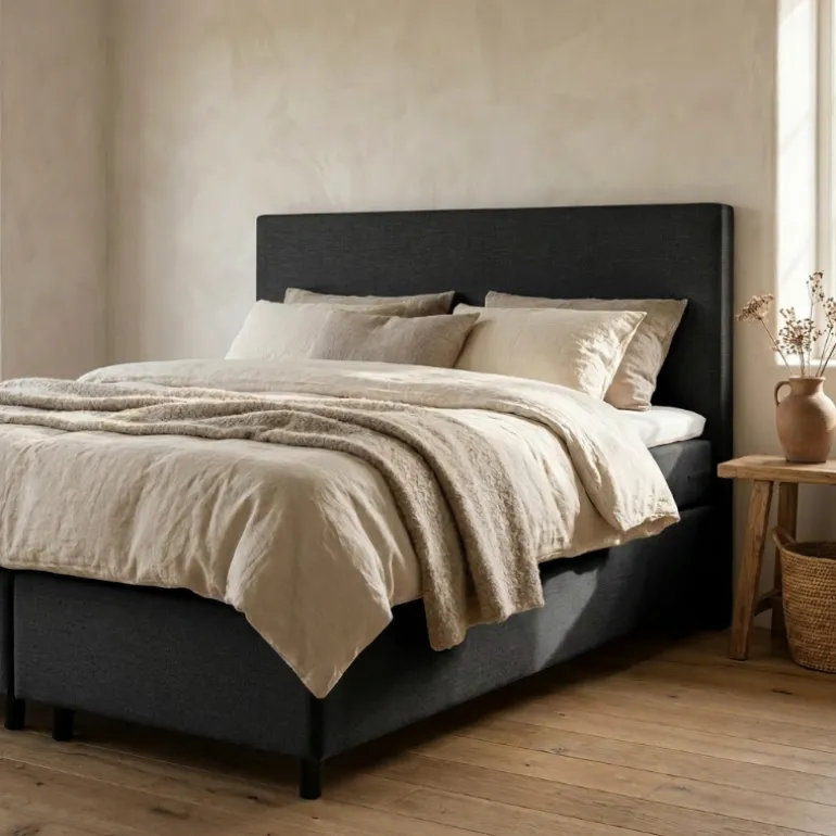 Boxspring met Opbergruimte Julia - Zwart