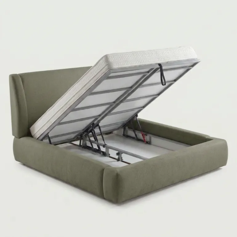 Boxspring met Opbergruimte - Milano - Groen