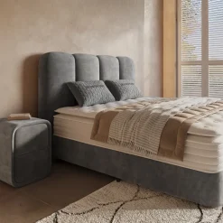 Boxspring met Opbergruimte Pearl - Antraciet