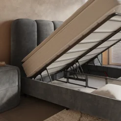 Boxspring met Opbergruimte Pearl - Antraciet