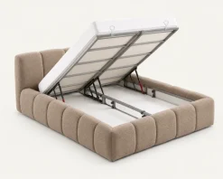 Boxspring met Opbergruimte Palermo - Taupe