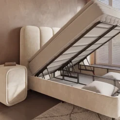 Boxspring met Opbergruimte Pearl - Beige