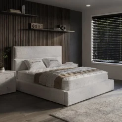Boxspring met Opbergruimte Vento - Beige