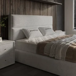 Boxspring met Opbergruimte Vento - Beige